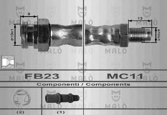 MALO 8424 Гальмівний шланг