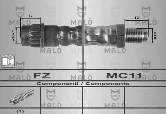 MALO 8620 Гальмівний шланг