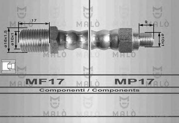 MALO 8624 Гальмівний шланг