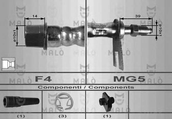 MALO 8629 Гальмівний шланг