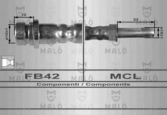 MALO 8686 Гальмівний шланг