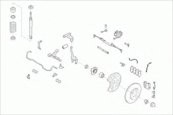 SACHS MERCECKLAFS016 Рульове управління; Підвіска колеса