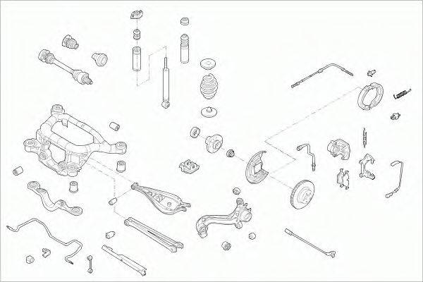 SACHS BMW3COURS005 Рульове управління; Підвіска колеса