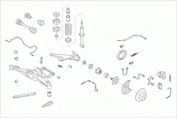 SACHS BMW5RS005 Рульове управління; Підвіска колеса