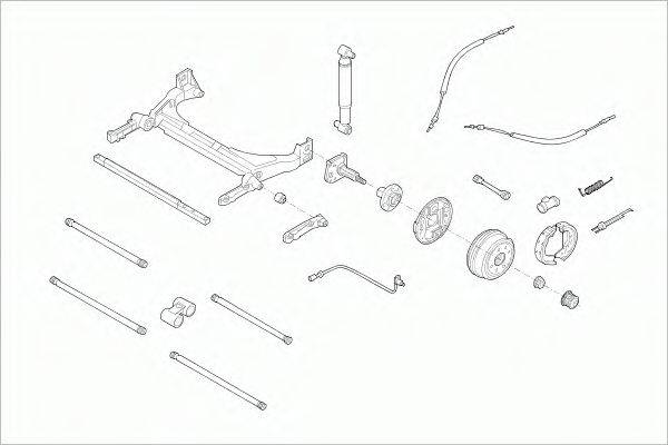 SACHS RENAUMEGANRS007 Рульове управління; Підвіска колеса