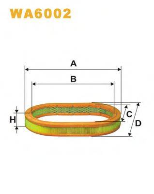 WIX FILTERS WA6002 Повітряний фільтр