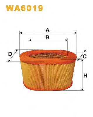 WIX FILTERS WA6019 Повітряний фільтр