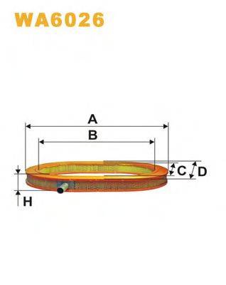 WIX FILTERS WA6026 Повітряний фільтр