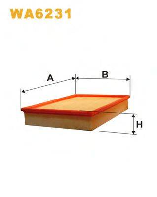 WIX FILTERS WA6231 Повітряний фільтр