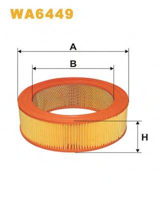 WIX FILTERS WA6449 Повітряний фільтр