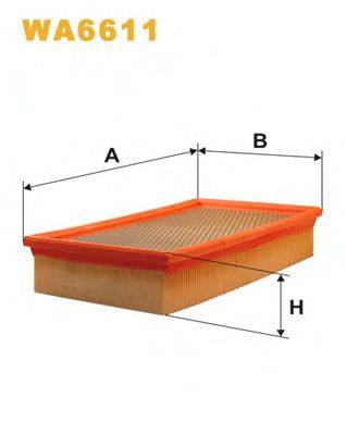 WIX FILTERS WA6611 Повітряний фільтр