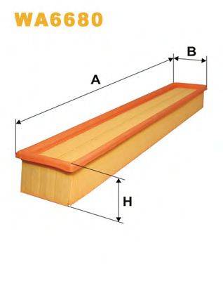 WIX FILTERS WA6680 Повітряний фільтр