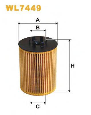 WIX FILTERS WL7449 Масляний фільтр