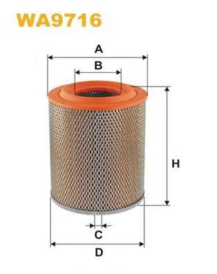 WIX FILTERS WA9716 Повітряний фільтр