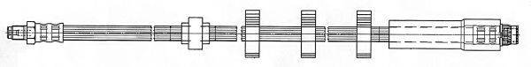 CEF 512129 Гальмівний шланг