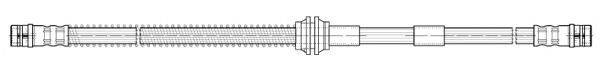 CEF 512599 Гальмівний шланг