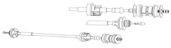 CEF CT01151 Трос, управління зчепленням