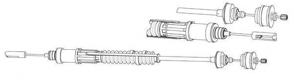 CEF CT01156 Трос, управління зчепленням