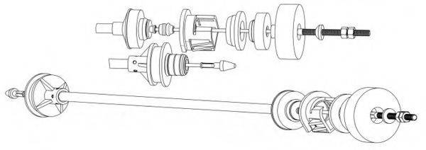 CEF CT01162 Трос, управління зчепленням