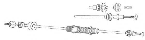 CEF VW01171 Трос, управління зчепленням