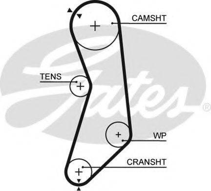 GATES 5319 Ремінь ГРМ