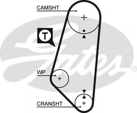 GATES 5400 Ремінь ГРМ