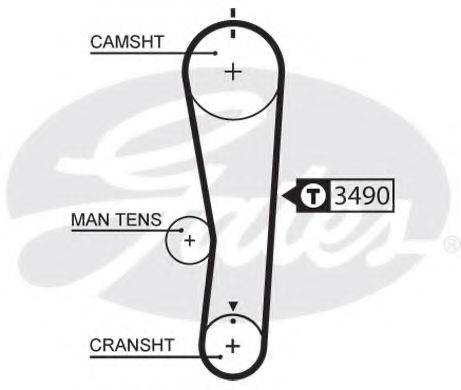 GATES 5637XS Ремінь ГРМ