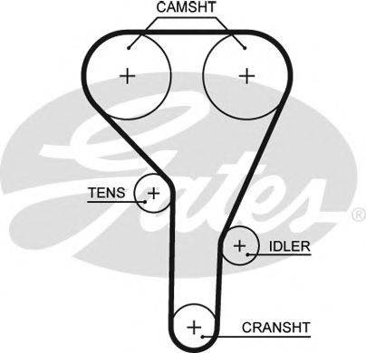 GATES 5638XS Ремінь ГРМ