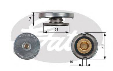 GATES RC105 Кришка, радіатор