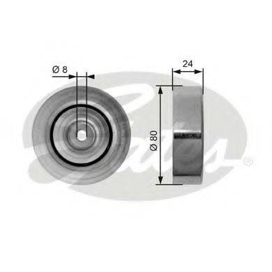 GATES T36162 Паразитний / провідний ролик, полікліновий ремінь