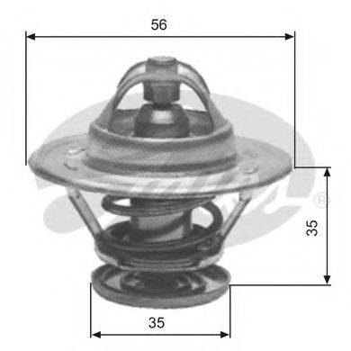 GATES TH10881G1 Термостат, охолоджуюча рідина