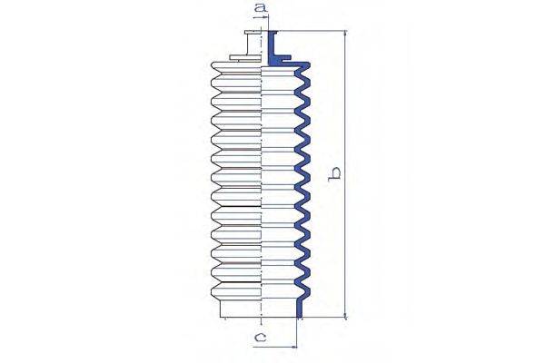 DA SILVA K5028 Пильовик, рульове управління