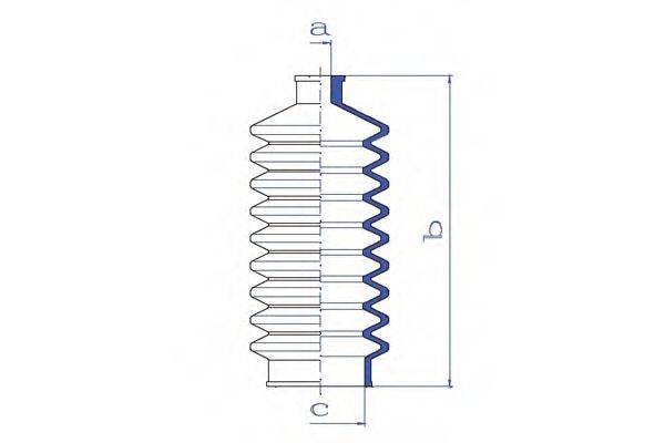 DA SILVA K5043 Пильовик, рульове управління