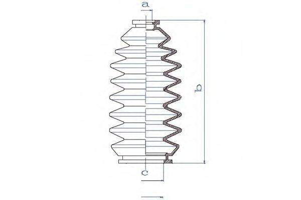 DA SILVA K5245 Пильовик, рульове управління