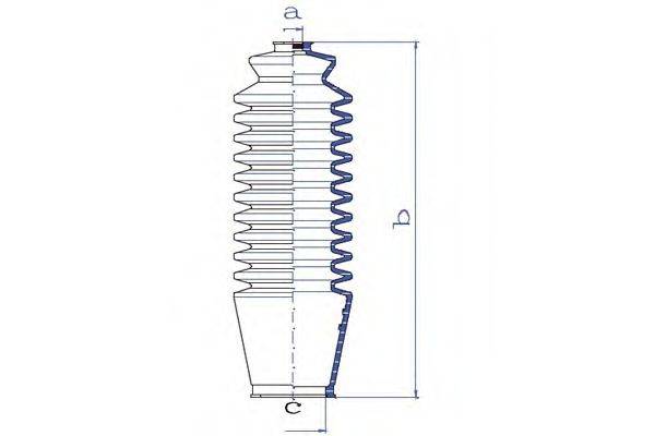 DA SILVA K5249 Пильовик, рульове управління