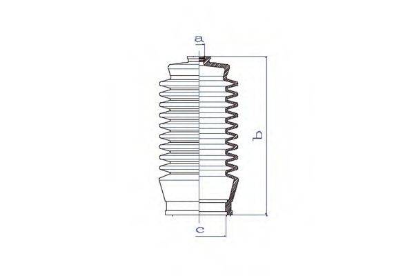 DA SILVA K5263 Пильовик, рульове управління