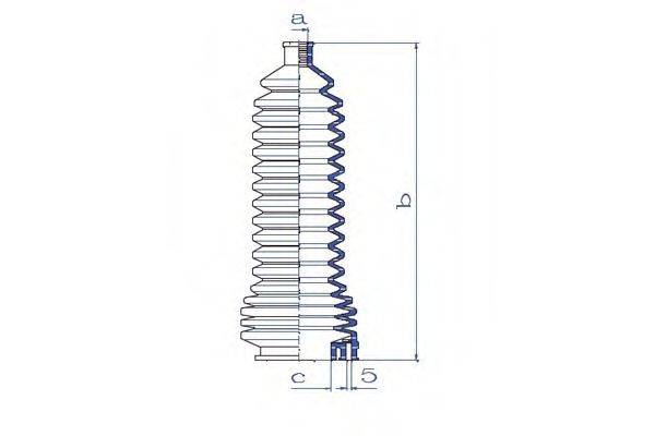 DA SILVA K5285 Пильовик, рульове управління