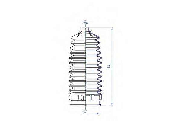 DA SILVA K5338 Пильовик, рульове управління