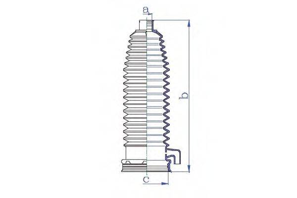 DA SILVA K5347 Пильовик, рульове управління