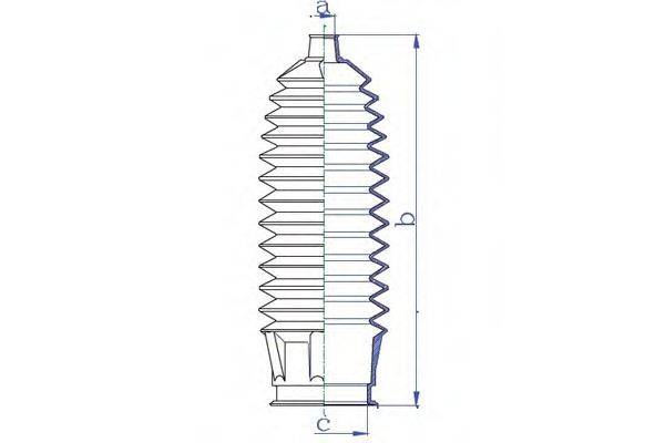 DA SILVA K5432 Пильовик, рульове управління