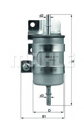 KNECHT KL598 Паливний фільтр