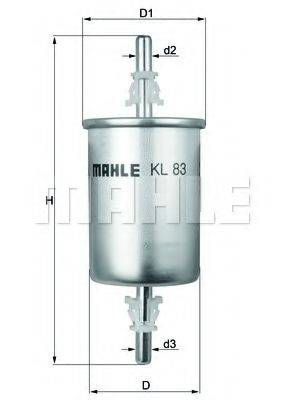 KNECHT KL83 Паливний фільтр