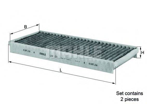 KNECHT LAK235S Фільтр, повітря у внутрішньому просторі