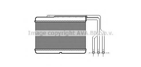 PRASCO BW6157 Теплообмінник, опалення салону