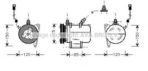 PRASCO BWK016 Компресор, кондиціонер