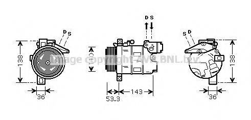 PRASCO BWK321 Компресор, кондиціонер