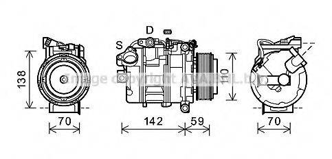 PRASCO BWK418 Компресор, кондиціонер