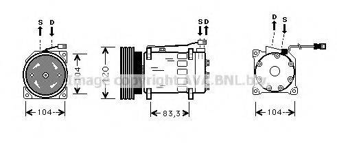 PRASCO CNK175 Компресор, кондиціонер