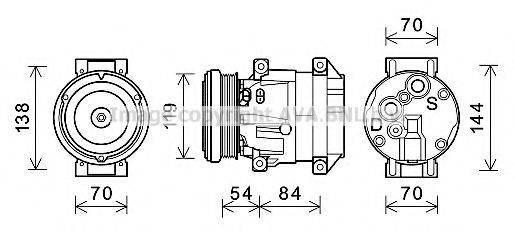 PRASCO CTK055 Компресор, кондиціонер