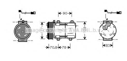 PRASCO FDAK281 Компресор, кондиціонер